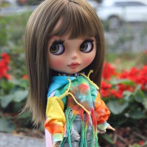 Custom  Tan Skin Blythe Doll Finished