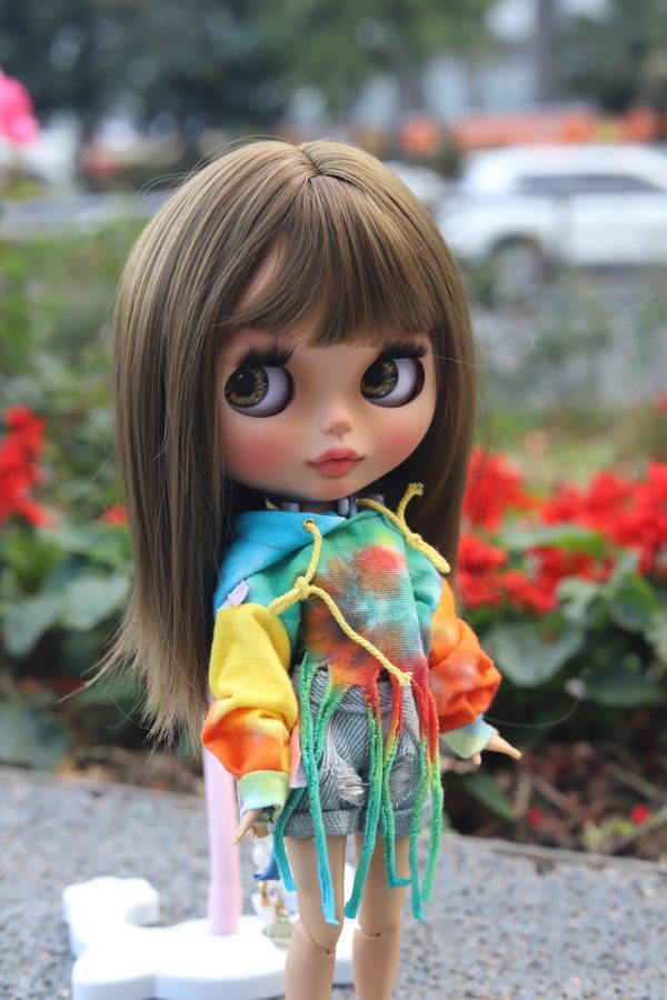Custom  Tan Skin Blythe Doll Finished